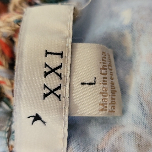 XXI Boho Racerback Top Size  L - Picture 6 of 8